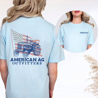AAO Tractor Flag– Comfort Colors T-Shirt - Front & Back