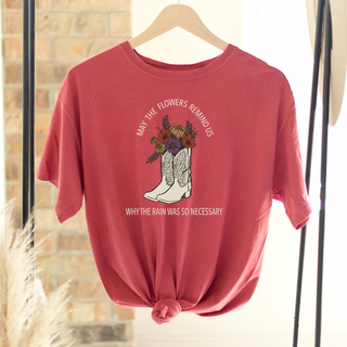 Big Flowers Remind Us – Comfort Colors T-Shirt