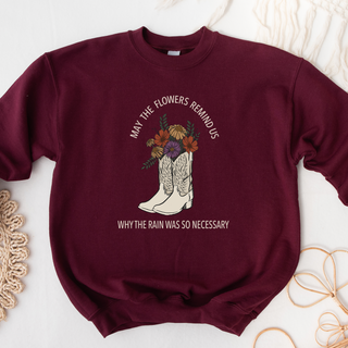 Big Flowers Remind Us – Crewneck