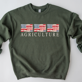 Patchwork Agriculture Flag – Crewneck