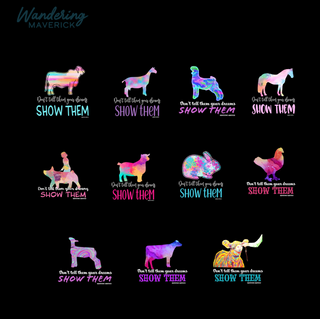 Show Them- Choose Your Animal– Comfort Colors T-Shirt