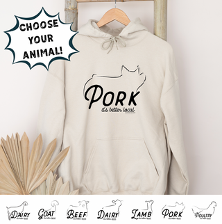 It's Better Local- CHOOSE YOUR ANIMAL– Hoodie