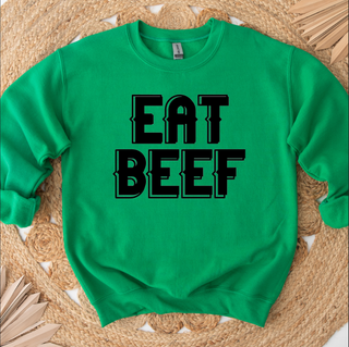 Eat Beef Font – Crewneck