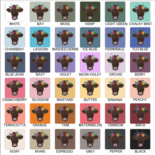 Cow Flower – Comfort Colors T-Shirt