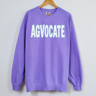 Preppy Blue Polka Dot – Agvocate – Crewneck