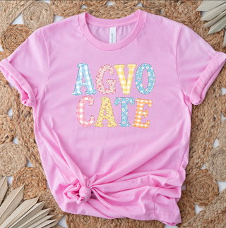 Vintage Floral Agvocate - Bella Canvas T-Shirt