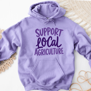 Support Local Agriculture – Purple – Hoodie