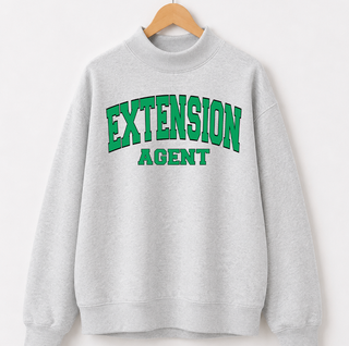 Extension Agent Varsity Mock Neck - Grey