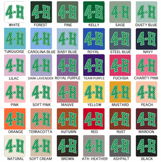 4-H Polka Dot- Bella Canvas T-Shirt