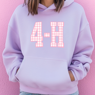 Pink Checker 4-H– Hoodie