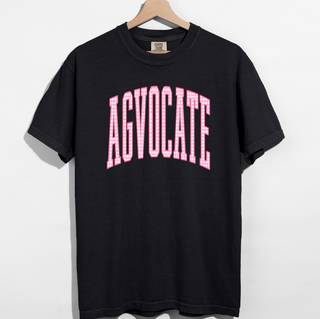 Pink Plaid Agvocate– Comfort Colors T-Shirt