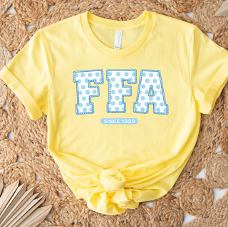 Baby Blue Polka Dot FFA – Bella Canvas T-Shirt