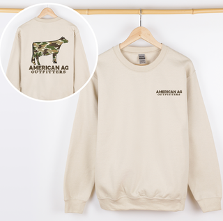 AAO Camo Dairy Cow– Crewneck - Front & Back!