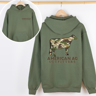 AAO Camo Dairy Cow– Hoodie - Front & Back!