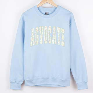 Varsity Floral Agvocate Green– Crewneck