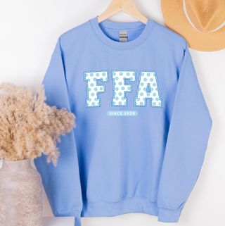 Baby Blue Polka Dot FFA– Crewneck