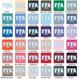 Baby Blue Polka Dot FFA– Crewneck