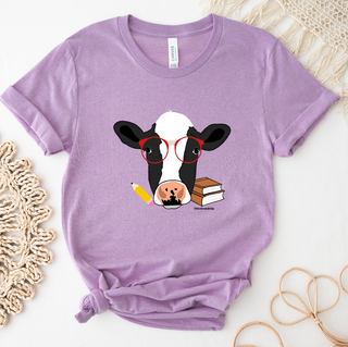 Nerdy Dairy Cow- Bella Canvas T-Shirt