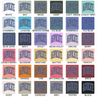 Blue Plaid Agvocate– Comfort Colors T-Shirt