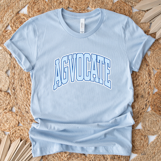 Blue Stripe Agvocate- Bella Canvas T-Shirt