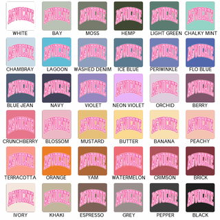 Pink Stripe Agvocate– Comfort Colors T-Shirt