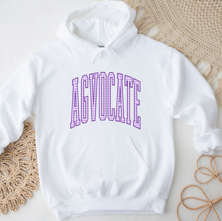 Purple Plaid Agvocate– Hoodie
