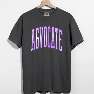 Purple Plaid Agvocate– Comfort Colors T-Shirt