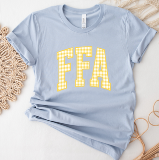 Yellow Plaid FFA- Bella Canvas T-Shirt