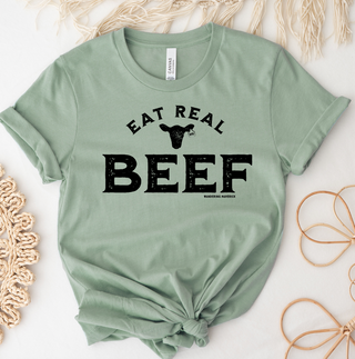 RTS Sale Tee - Eat Real Beef Sage