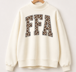 Ivory Cheetah FFA - Mock Neck