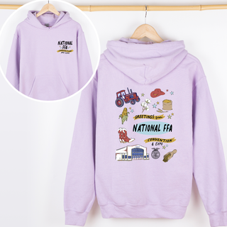 National FFA Watercolor Western– Hoodie - Front & Back!