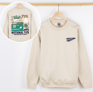 National FFA Indy Road Sign– Crewneck - Front & Back!