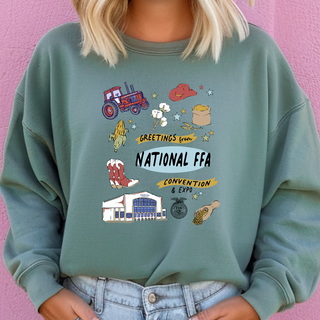 National FFA Watercolor Western– Crewneck