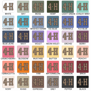 Cheetah 4-H– Comfort Colors T-Shirt