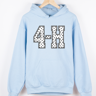 White/Black 4-H Polka Dot– Hoodie