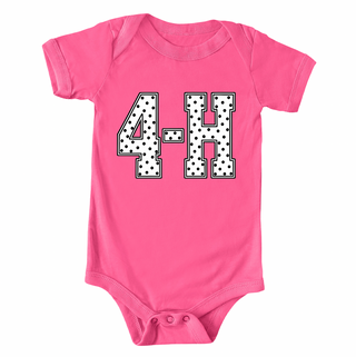 White/Black 4-H Polka Dot– Infant/Toddler/Youth