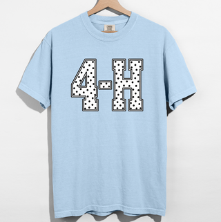 White/Black 4-H Polka Dot– Comfort Colors T-Shirt
