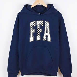 White/Black FFA Polka Dot– Hoodie
