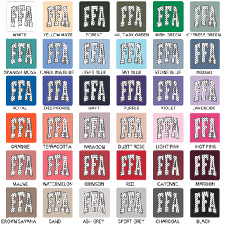 White/Black FFA Polka Dot– Crewneck