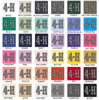 Zebra 4-H– Infant/Toddler/Youth