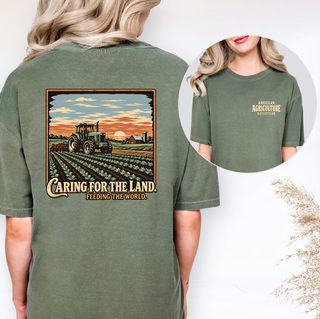 AAO Caring For The Land– Comfort Colors T-Shirt - Front & Back
