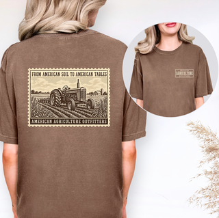 AAO American Soil Stamp– Comfort Colors T-Shirt - Front & Back