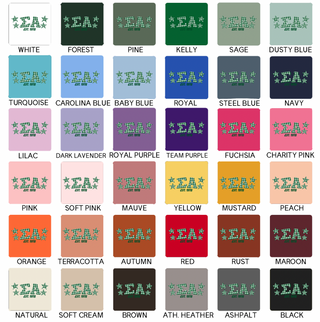 Star Quilt Sigma Alpha- Bella Canvas T-Shirt