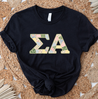 Quilted Sigma Alpha- Bella Canvas T-Shirt