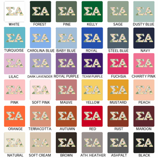 Quilted Sigma Alpha- Bella Canvas T-Shirt