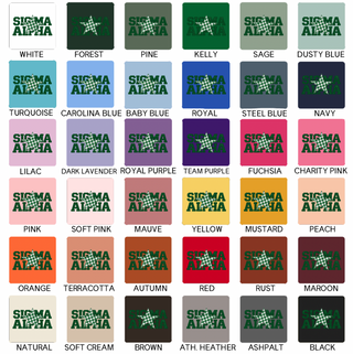 Sigma Alpha Star- Bella Canvas T-Shirt