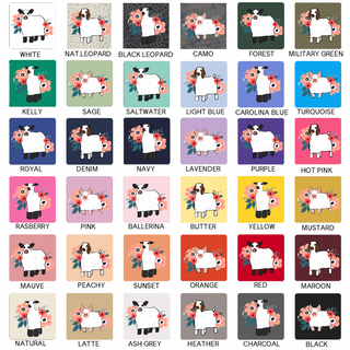 Floral Ghost Animal- CHOOSE YOUR ANIMAL– Infant/Toddler/Youth