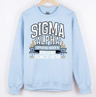 Sigma Alpha Women in Ag Crewneck - Warehouse - Final Sale