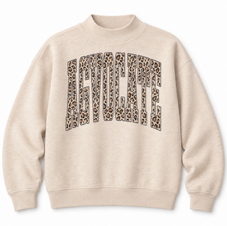 PREORDER!!! - Cheetah Agvocate| Oatmeal | Mock Neck - **Starts Shipping 11/15**