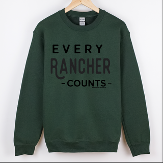 Every Rancher Counts Black Ink  - Crewneck